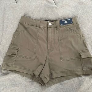 sage green mom shorts